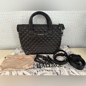 MZ Wallace- limited edition-black leather Small Sutton- 2024